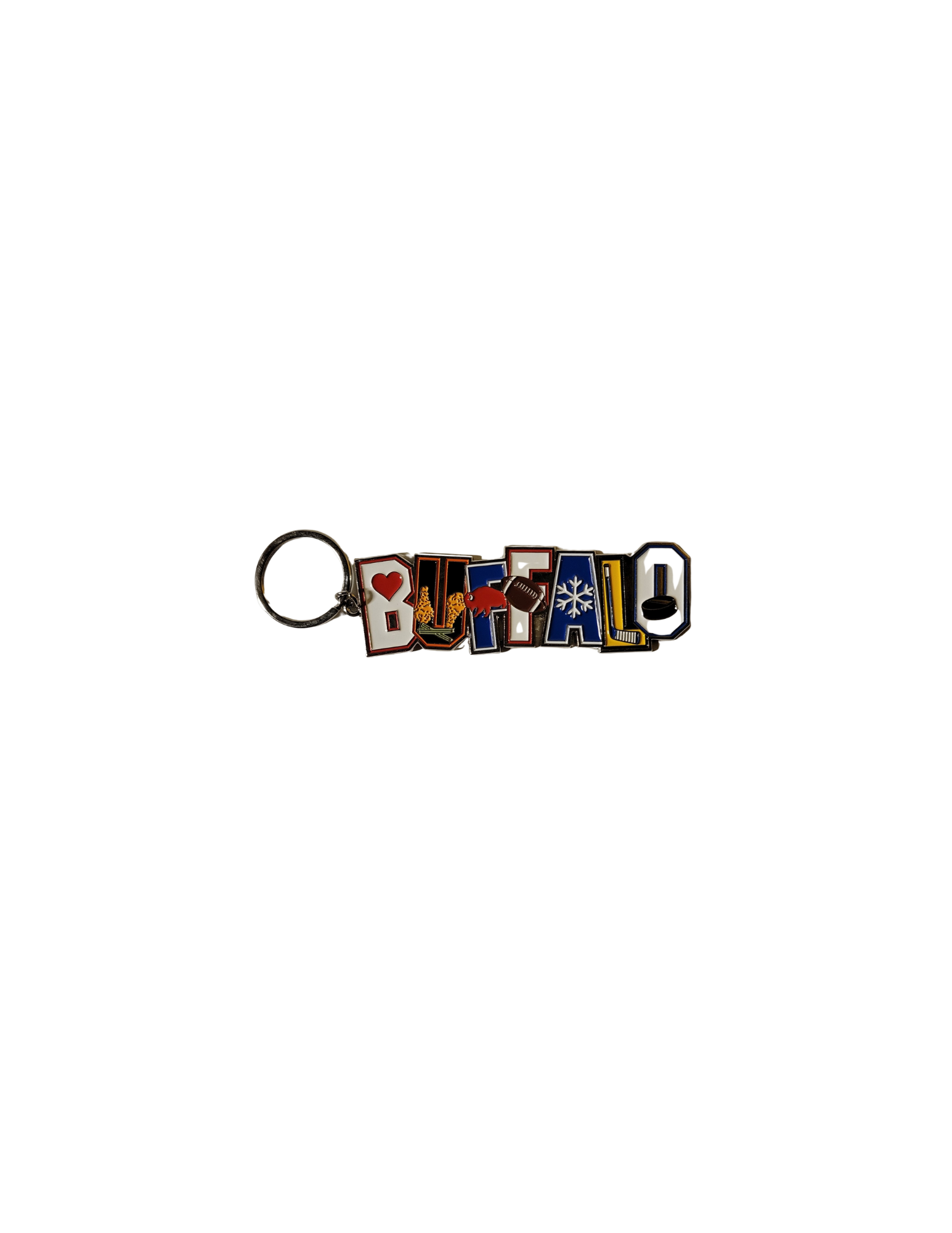 Buffalo w/symbols Keychain